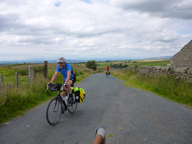 Heading up Catlow Fell
