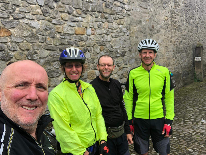 The team ready to leave from Slaidburn