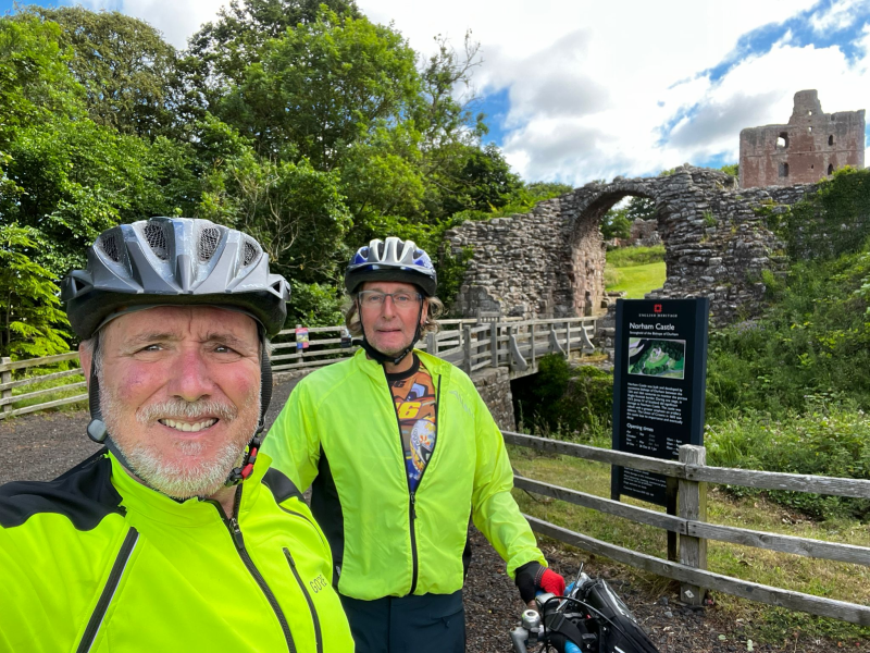 Norham Castle on the way to Berwick